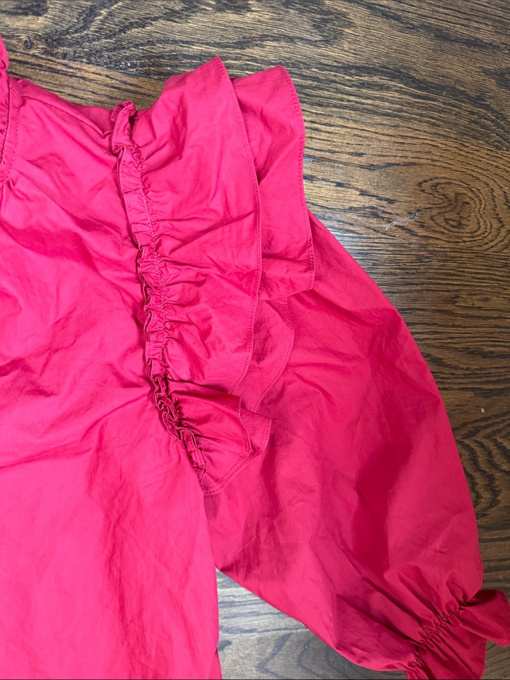 Day + Moon Ruffle Blouse Size Medium - Picture 3 of 4